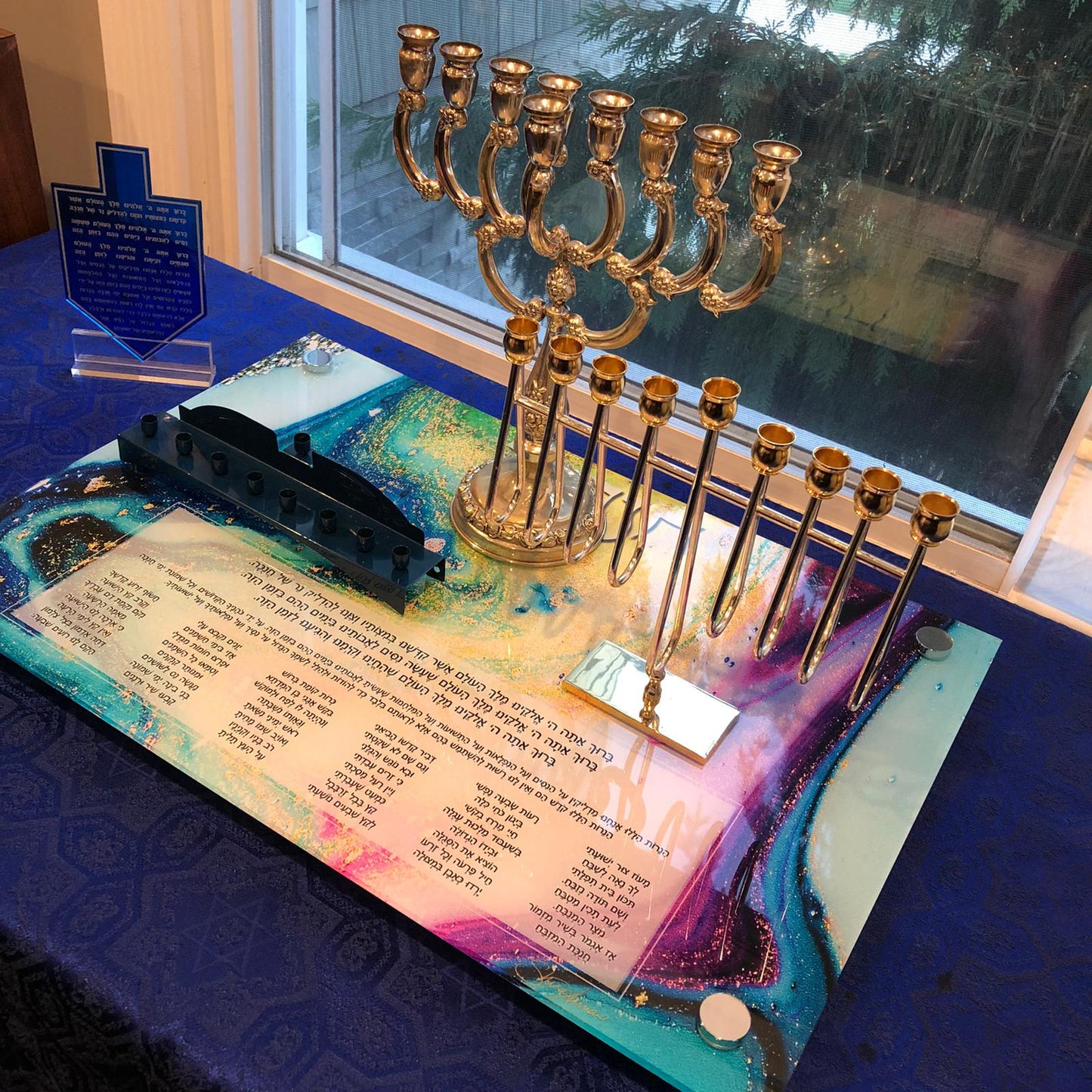 Chanukah Tray: Rainbow