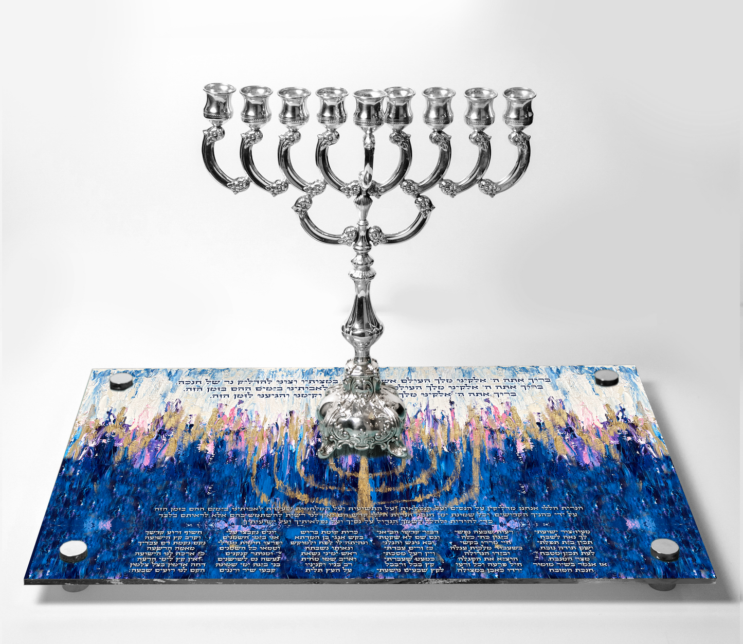 Chanukah Tray: Menorah Painting