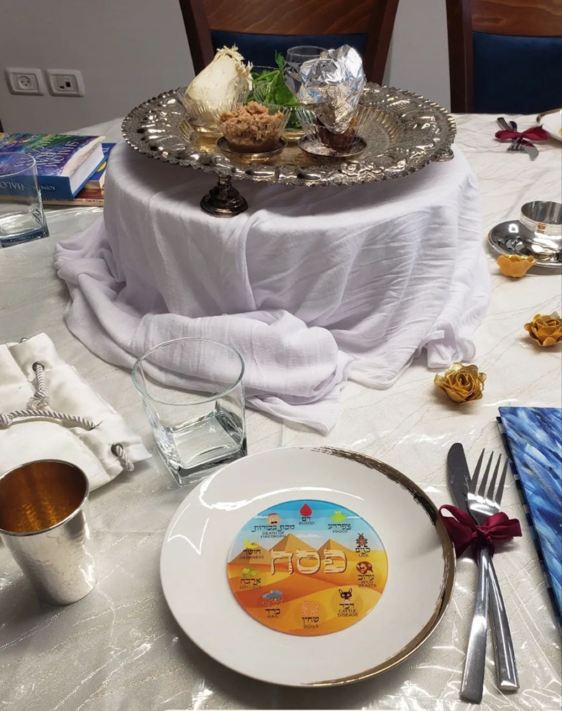 Acrylic Pesach Coasters: Colorful
