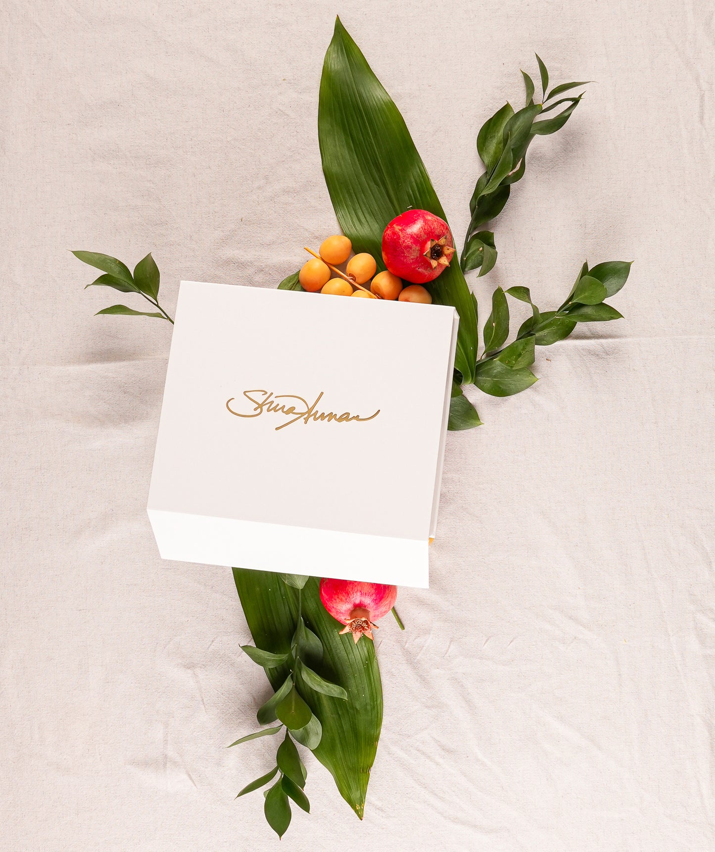 Rosh Hashana Acrylic Coasters - Gold Metallic