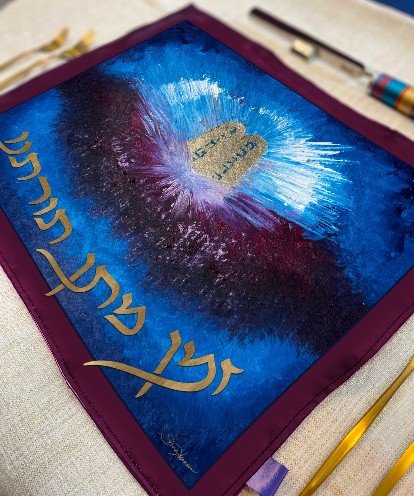 Challah Cover - Shavuot