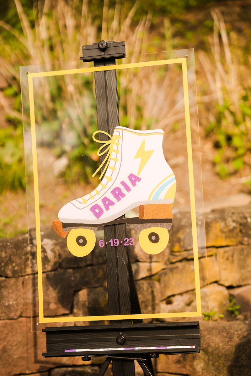 Clear Acrylic Sign In Board