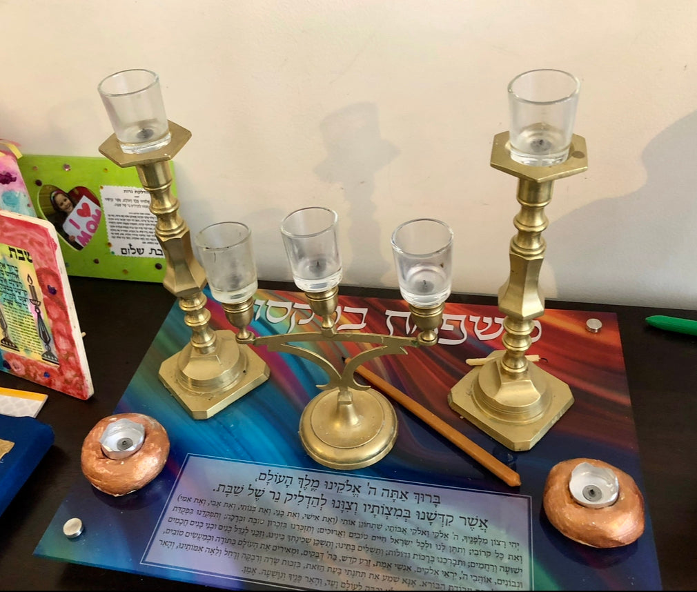 Candlestick Tray: Bright Rainbow