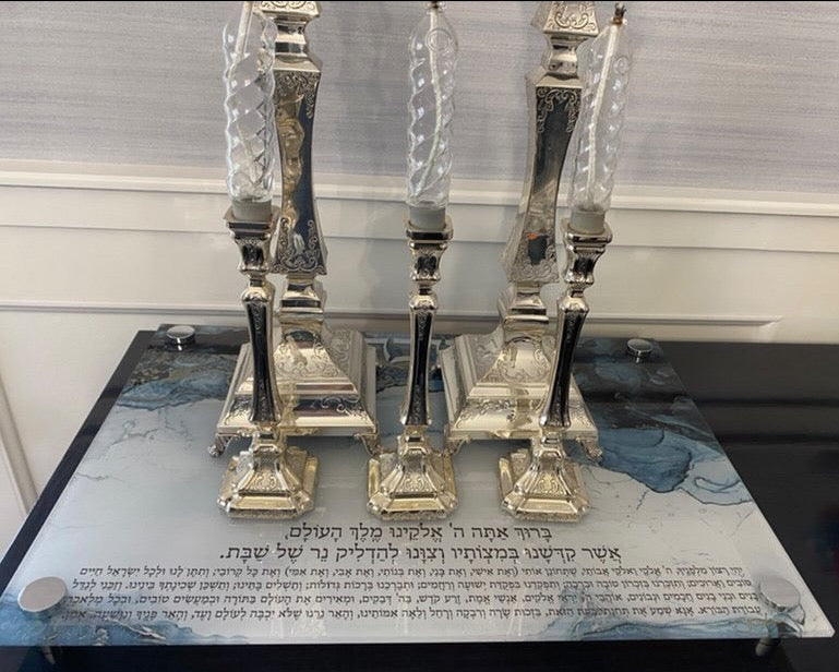 Candlestick Tray: Silver