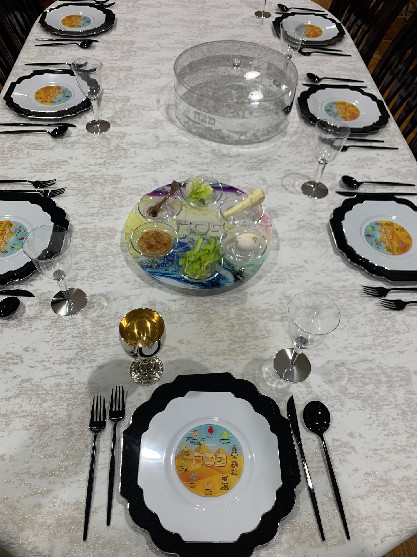 Acrylic Pesach Coasters: Colorful