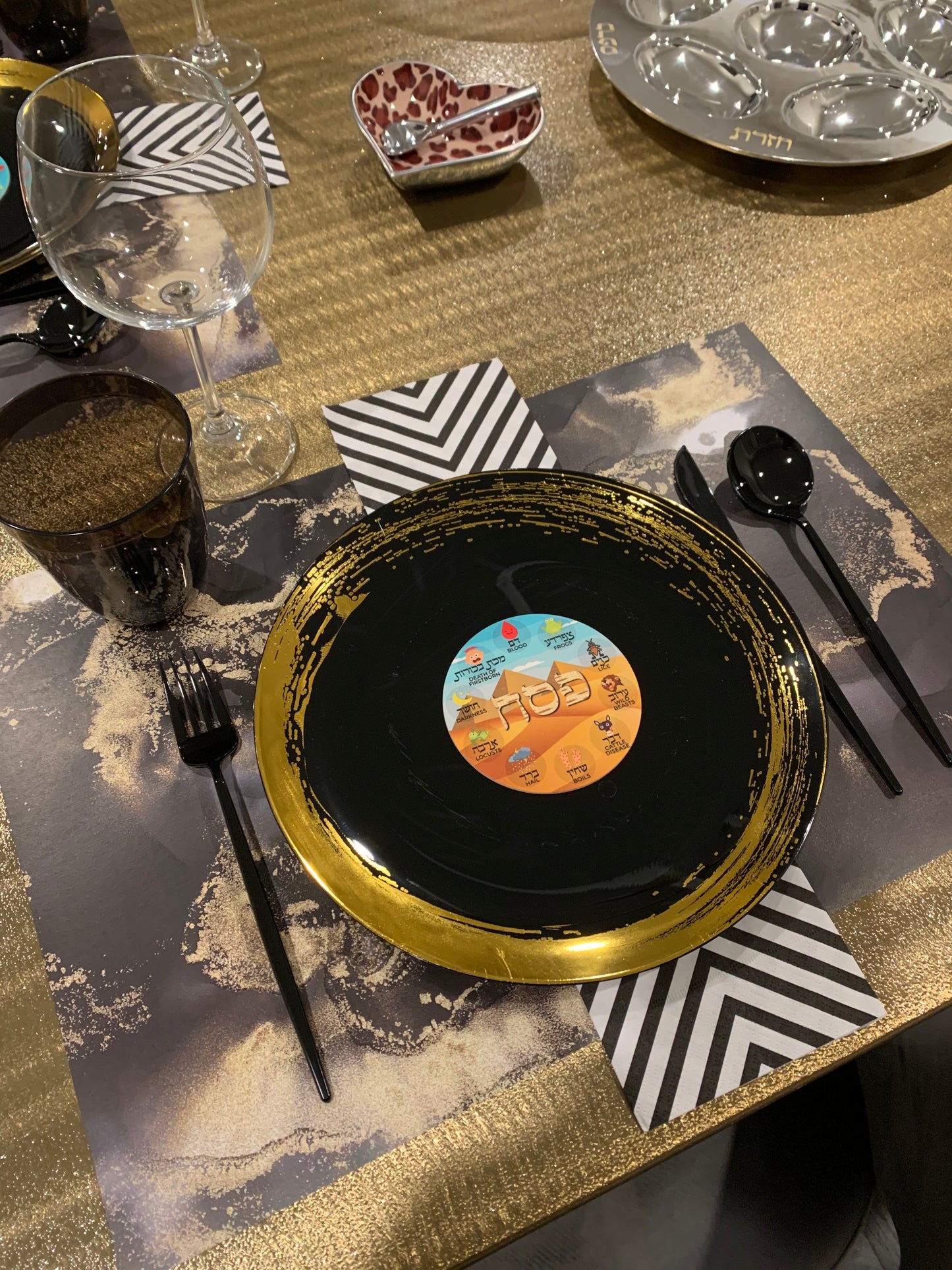 Acrylic Pesach Coasters: Colorful