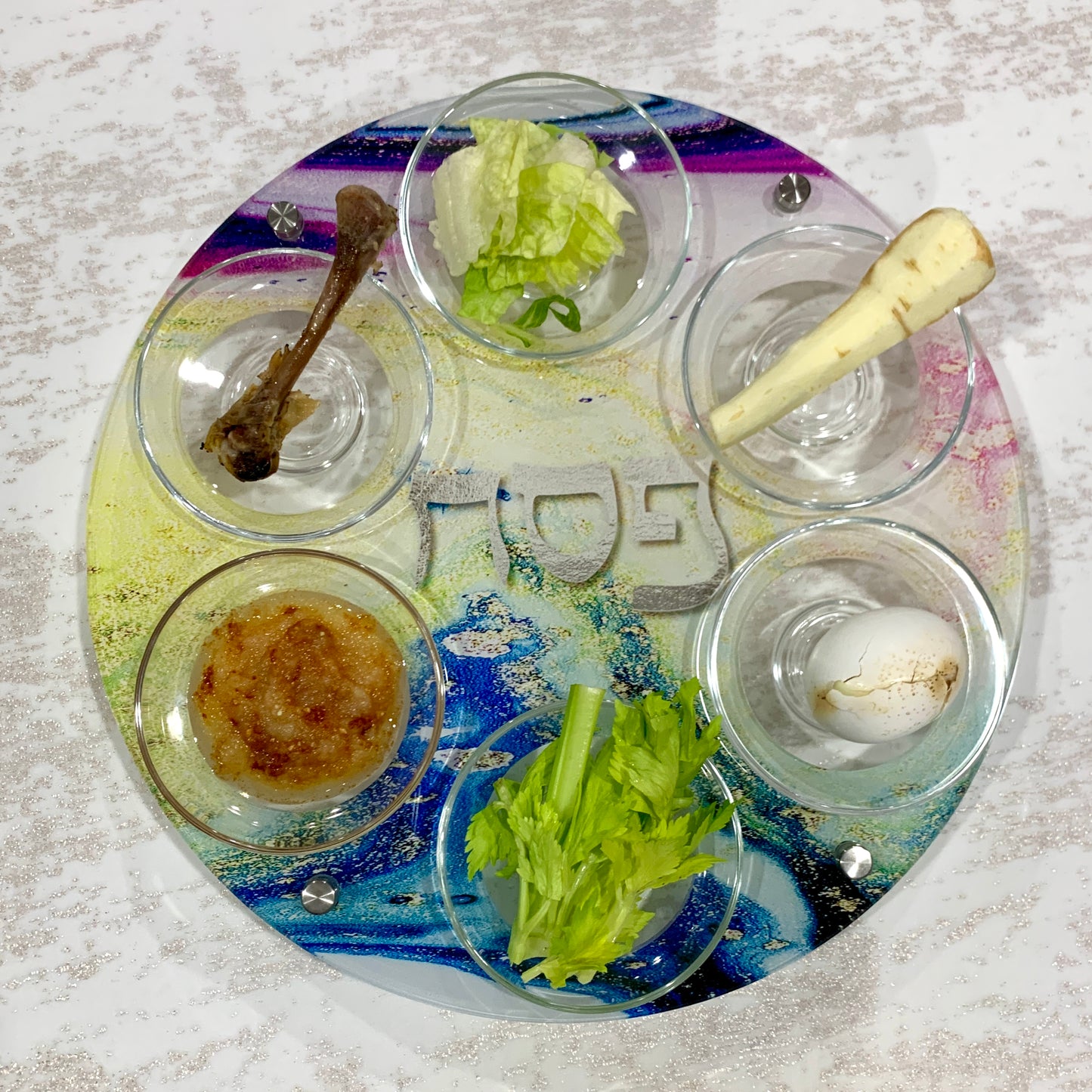 Seder Plate - RAINBOW