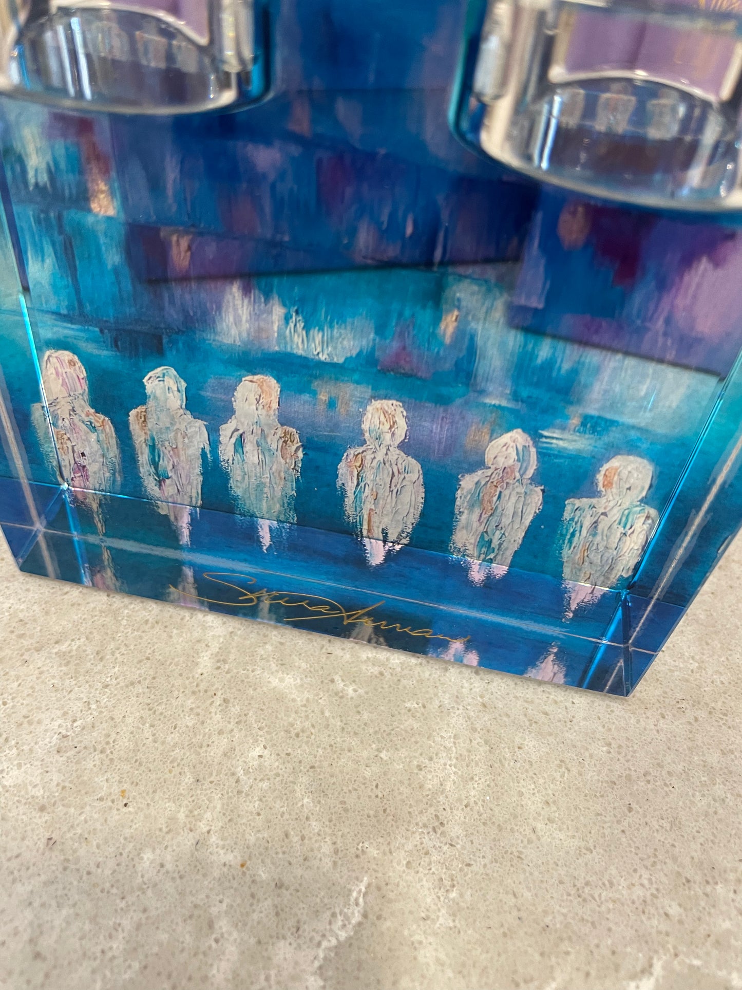 Tea Lights Holder - Blue