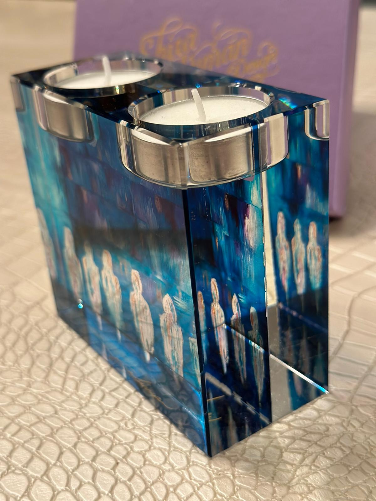 Tea Lights Holder - Blue