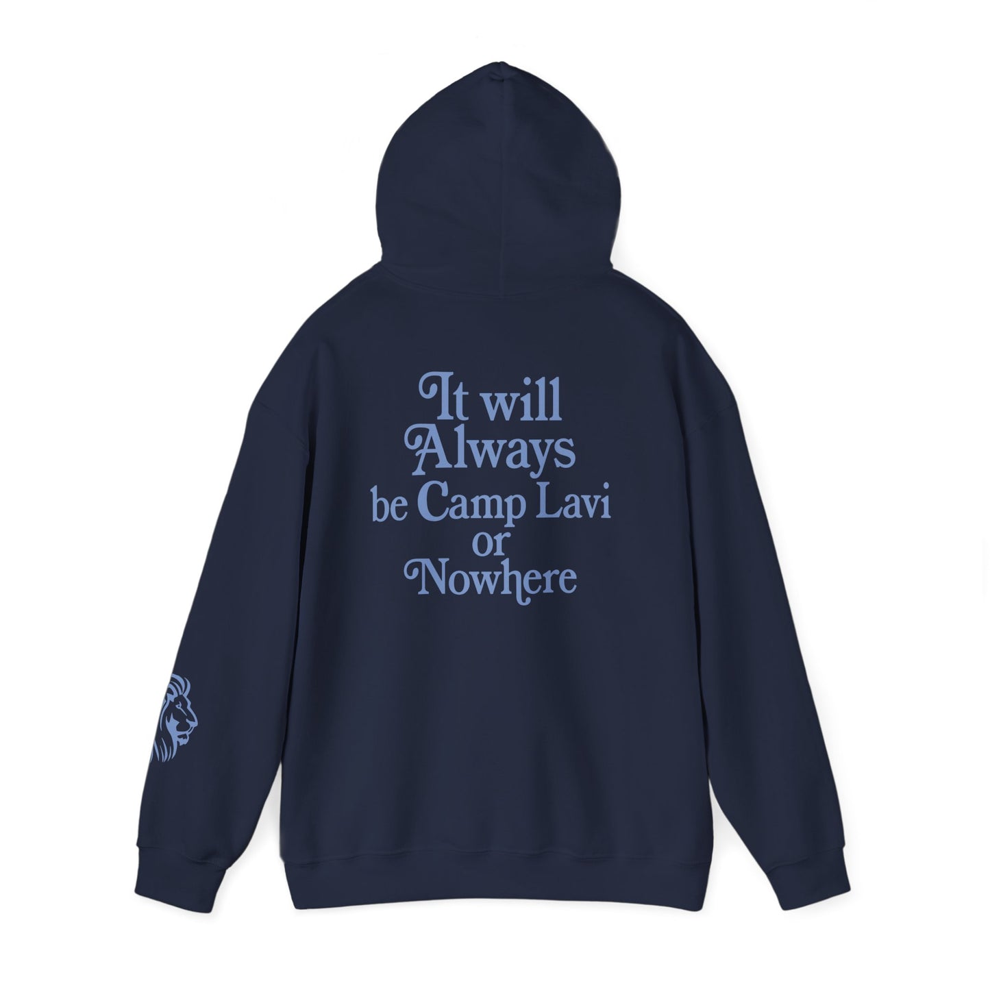 Camp Lavi Hoodie — "Camp Lavi or Nowhere" Retro Camp Sweatshirt