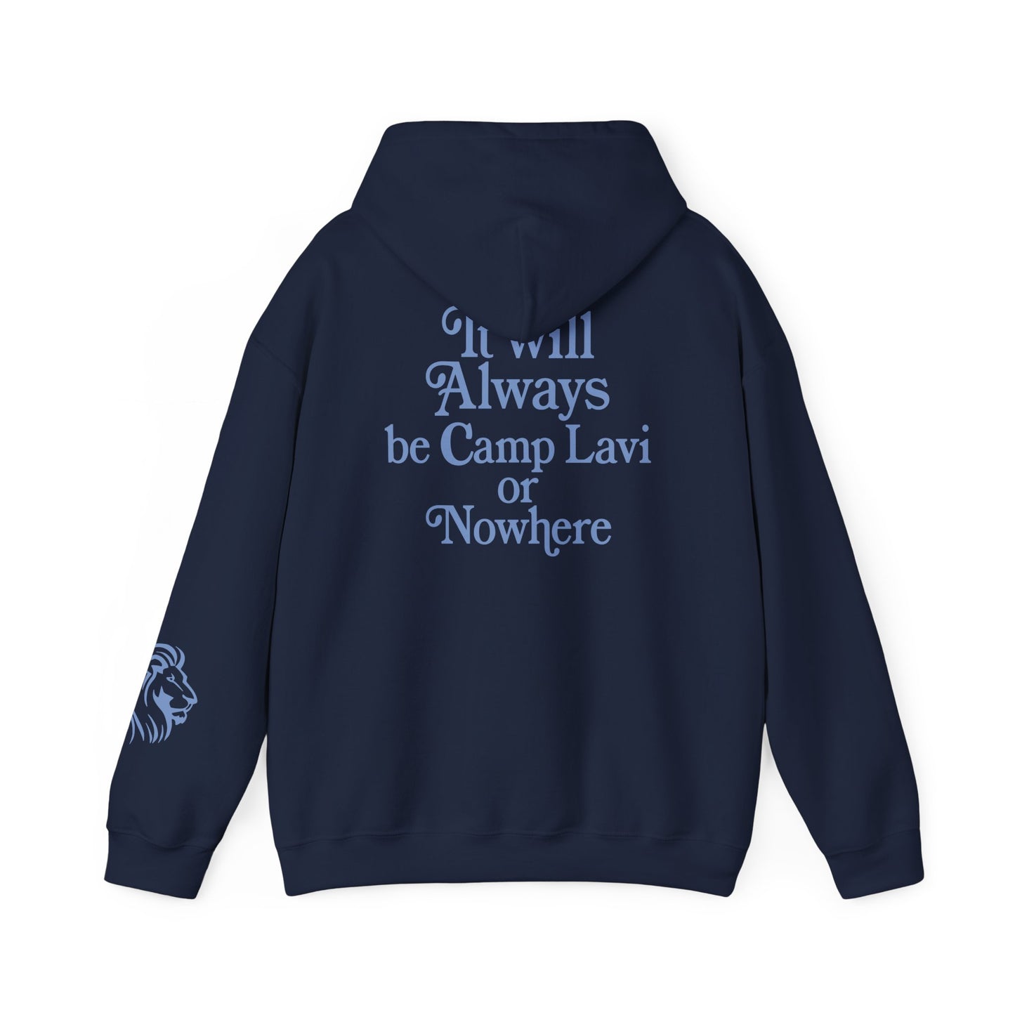 Camp Lavi Hoodie — "Camp Lavi or Nowhere" Retro Camp Sweatshirt