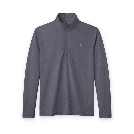 Quarter-Zip Pullover — Men's Tri-Blend Wicking Performance Top