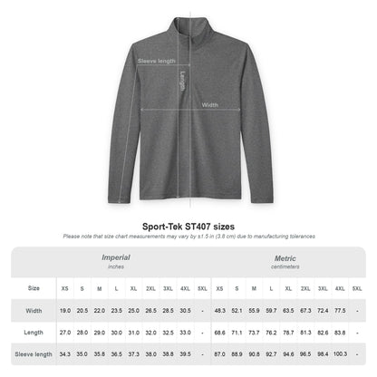 Quarter-Zip Pullover – Men's Lightweight Tri-Blend Wicking Jacket