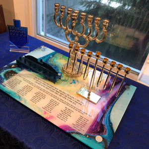 Chanukah Tray: Rainbow