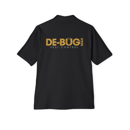 De-Bug Man Polo — Men's Tech Humor Piqué Polo