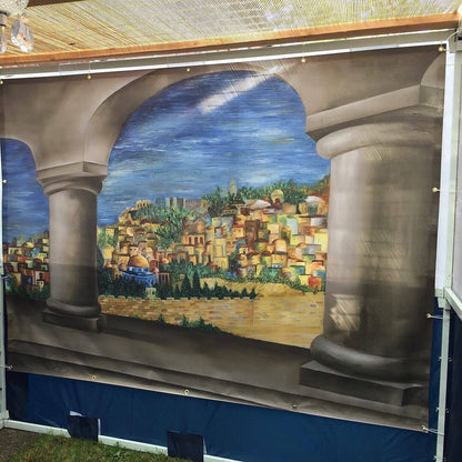 Sukkah Banner - View of Jerusalem