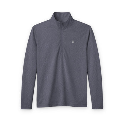 Quarter-Zip Pullover – Men's Lightweight Tri-Blend Wicking Jacket