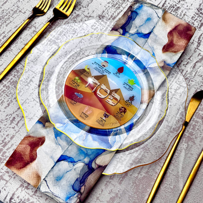 Acrylic Pesach Coasters: Colorful