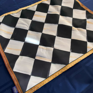 Challah Cover - Black and White Checkered