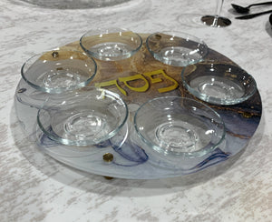 Seder Plate - GOLD/SILVER